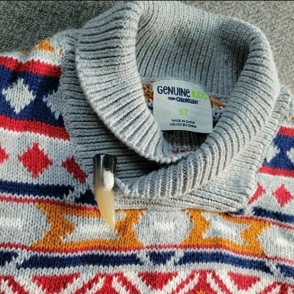 Mixed Pattern Knit Sweater - Picture 2 of 5
